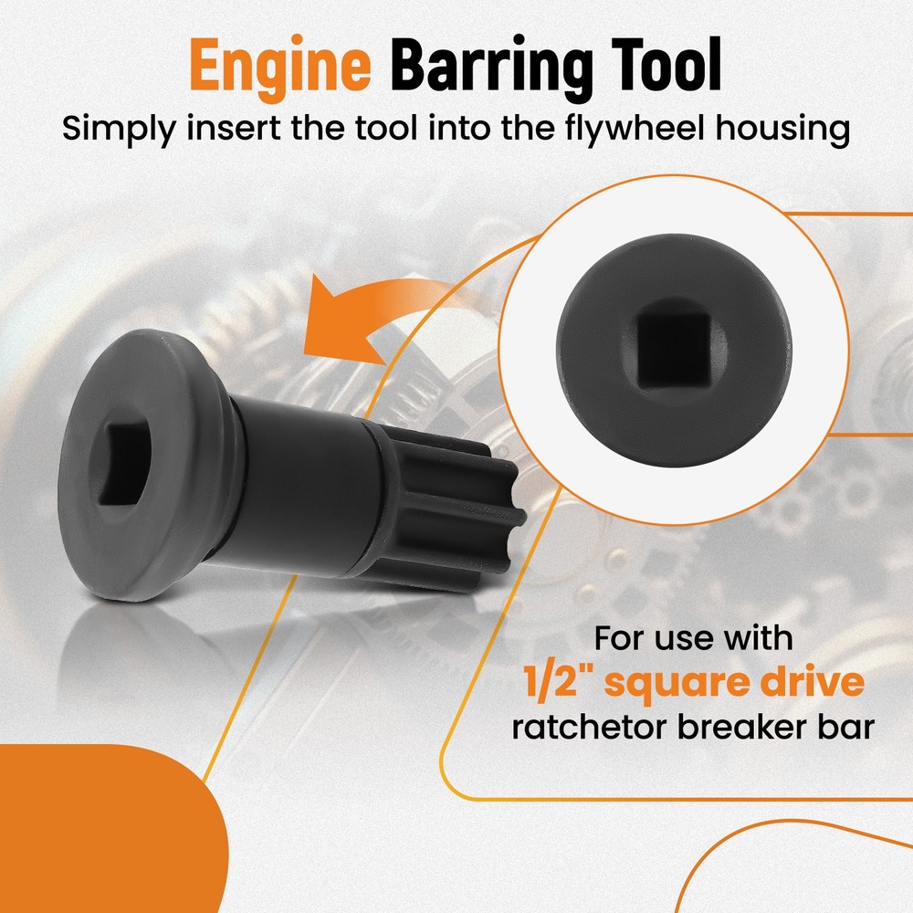 4x Injection Pump Gear Puller + Engine Barring Rotating Tool For Dodge Cummins