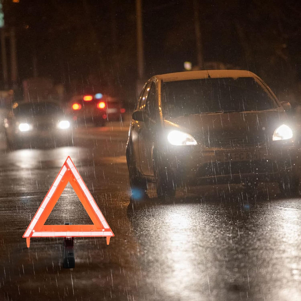 Safety Triangles DOT Approved, Standard Warning Triangles Enmergency Reflector,