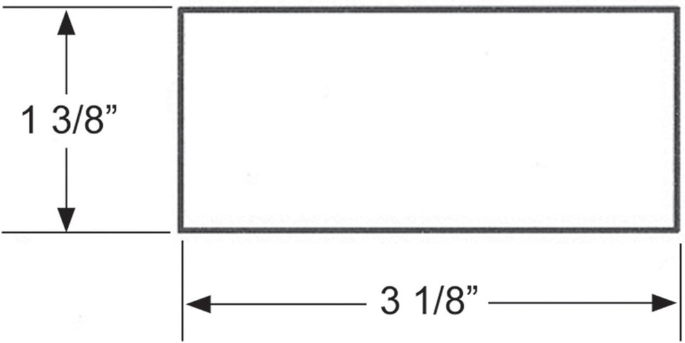 Rectangular Stick-On Reflector, Amber, 2 Pack