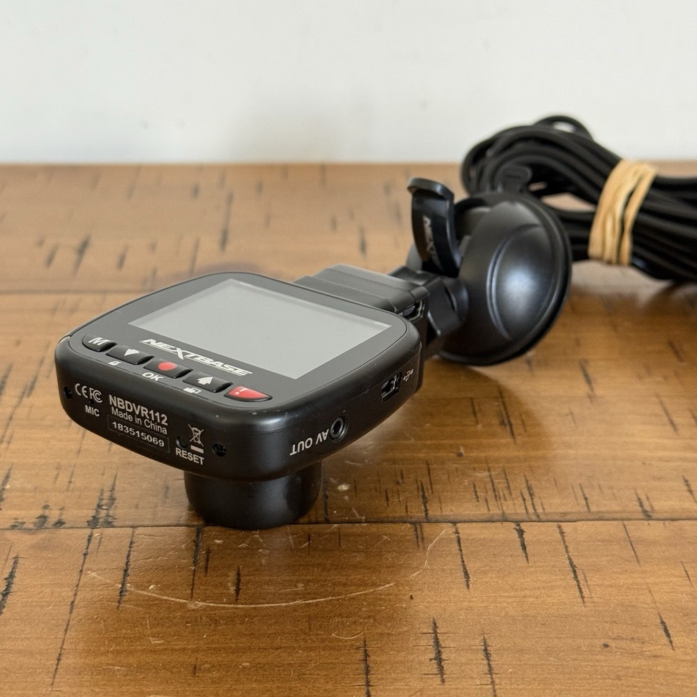 Next Base 112 Dashcam HD 720p USB Micro SD Needed NBDVR112 Black Tested Working