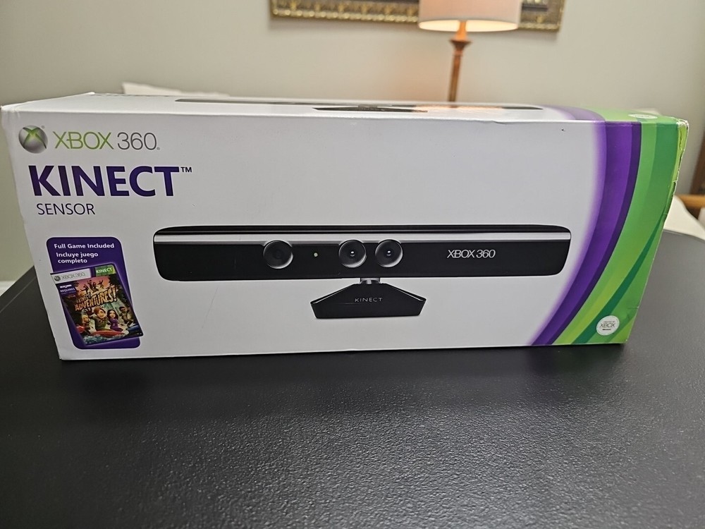 Open Box Xbox 360 Kinect Sensor with Kinect Adventures! Game