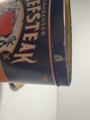 1995 Bristolware Beefsteak Tomato Soup Oval Tin