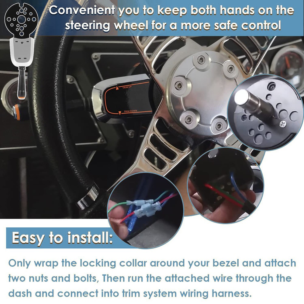 Blinker Trim Control System Single Switch PT1000-1P For Hydraulic Tilt Steering