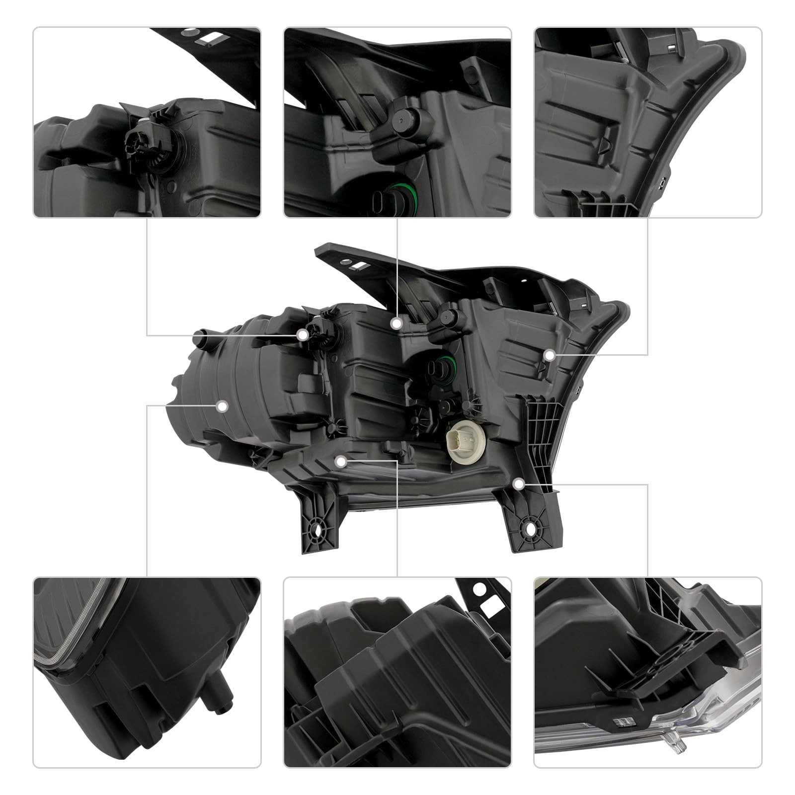 For 2021-2023 Dodge Durango Headlight Assembly - LED+Halogen Headlamp Left Side