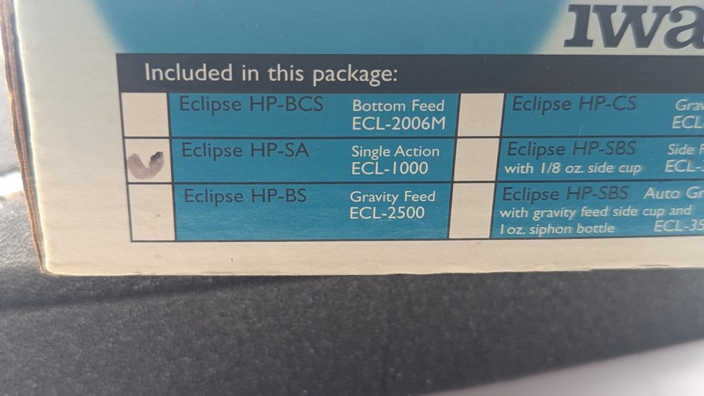 Iwata Eclipse HP-SA Single Action ECL-1000 NICE LOOK READ