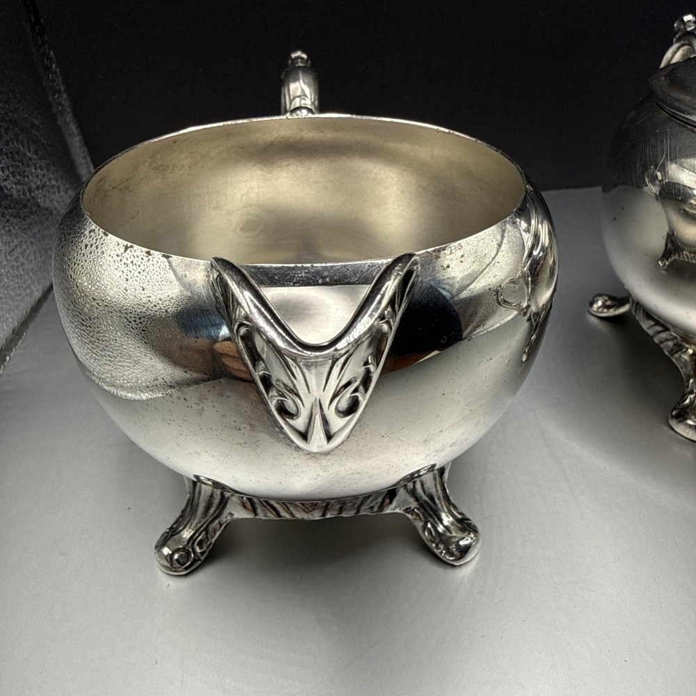 Silverplate Cream And Sugar Set