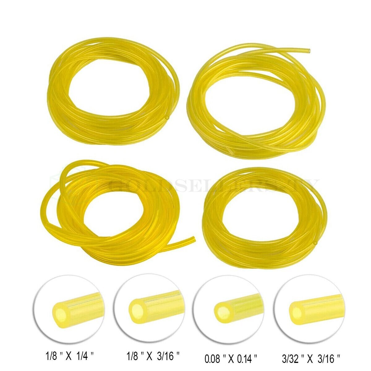 4 Size 16 Feet Fuel Line Hose Petrol Tubing Chainsaw Common Weedeater 2 Cycle