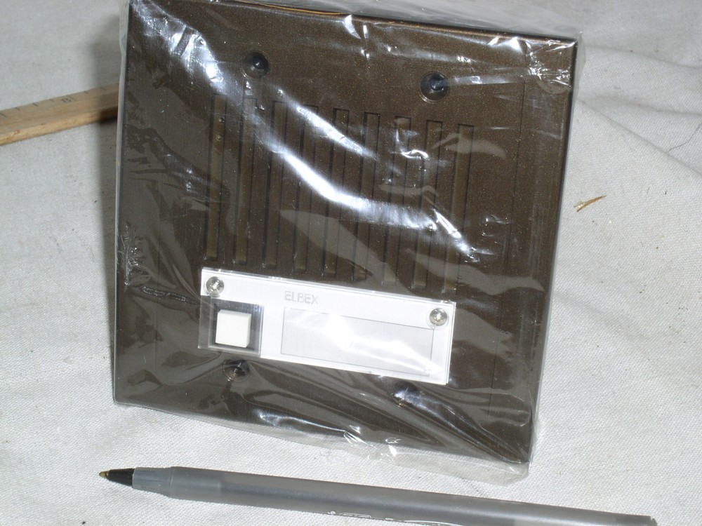 NEW ELBEX GRAYSTONE EDU44B FLUSH MOUNT REMOTE DOOR UNIT STATION INTERCOM BOX