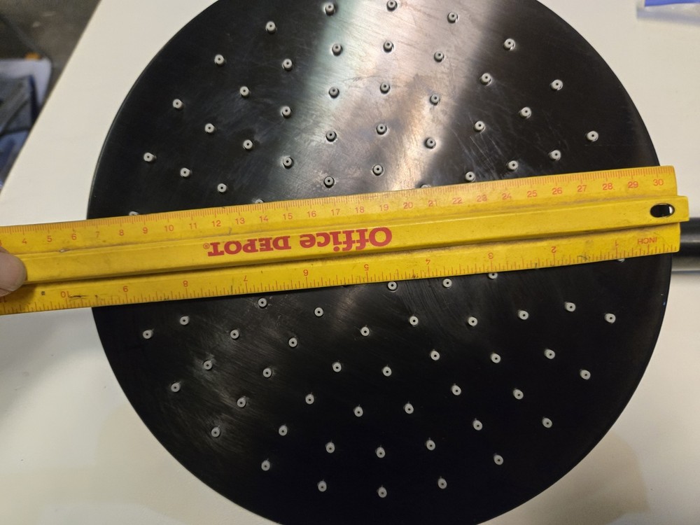 Rain Head Shower Head Wall Mount Black