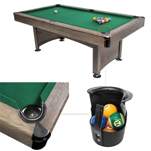 Pool Table Pockets Replacement Leather Pockets for Billiard Table Set of 6