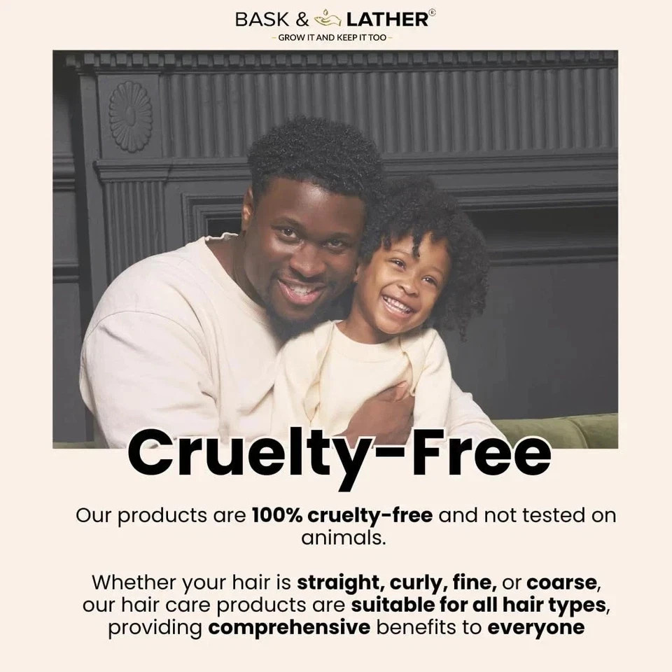 Bask & Lather Scalp Stimulator Hair Growth Oil Mint Rosemary 2 FL oz NEW