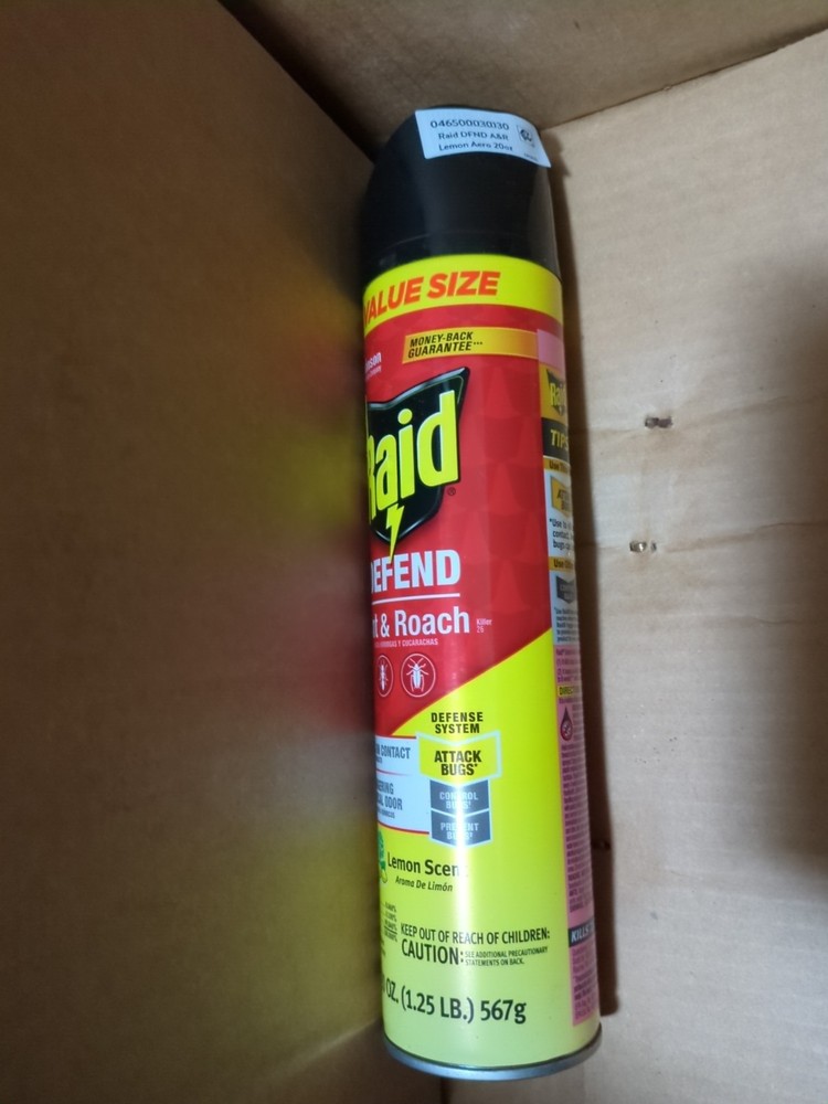 Raid Defend Ant and Roach Killer 20-oz Lemon out-Indoor Bug Spray