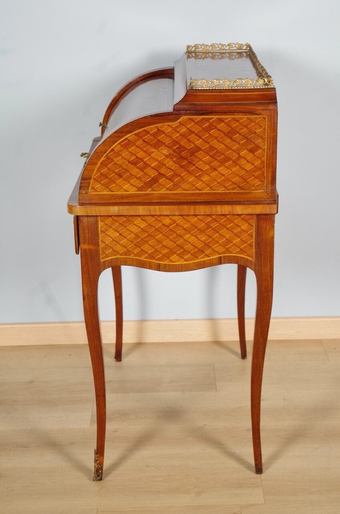 Transition Style Cylinder Desk