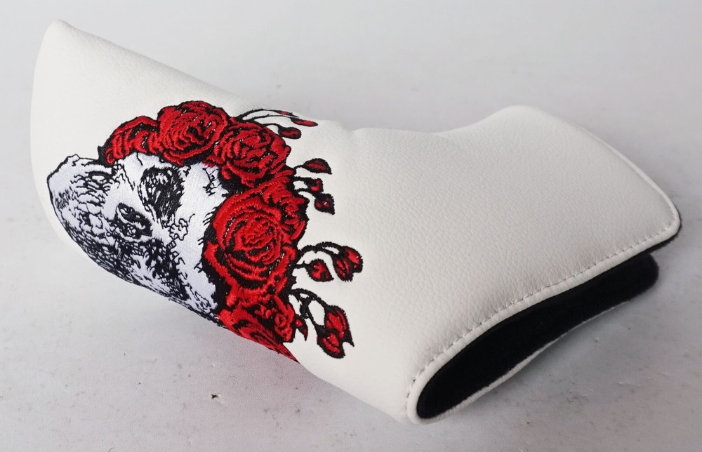 Grateful Dead Skull & Roses Golf Putter Cover - Customizable with name/initials