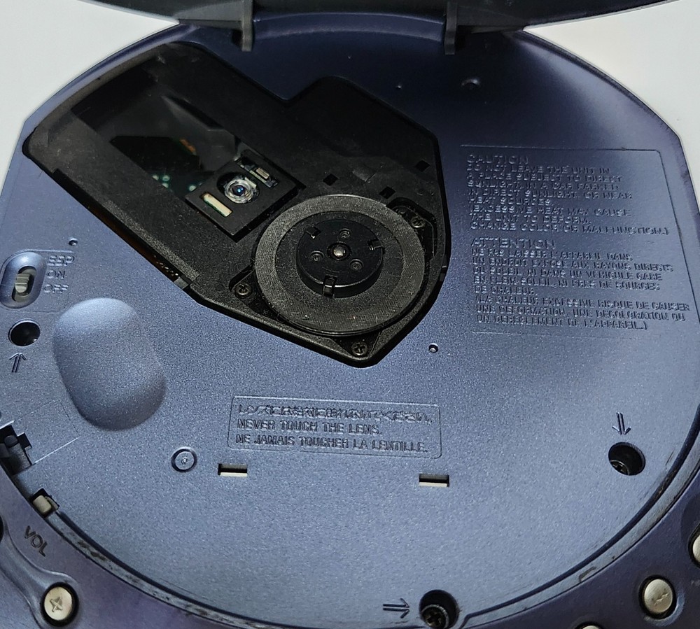 Sony Walkman D-E221 Discman CD Player ESP MAX Portable Blue Tested READ