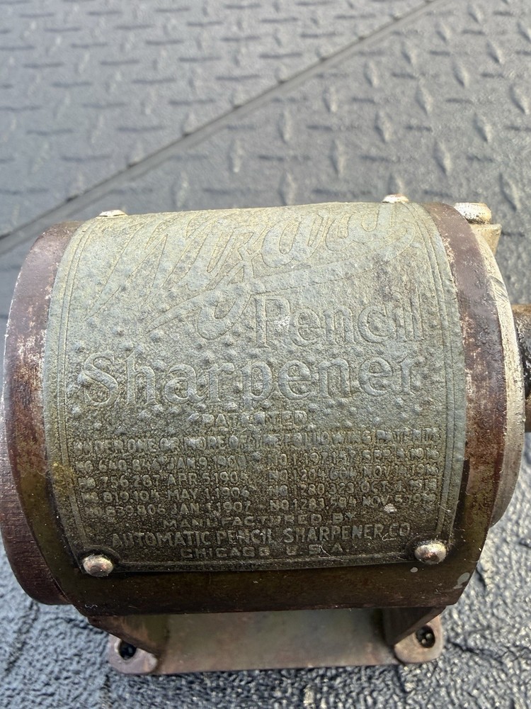 Antique Wizard Pencil Sharpener Works Nice!