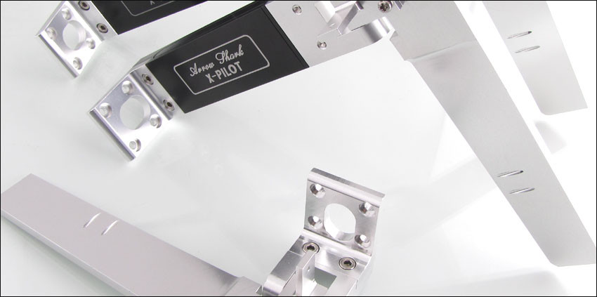 Arrow Shark X-Pilot Fully Extendable Billet Rudder