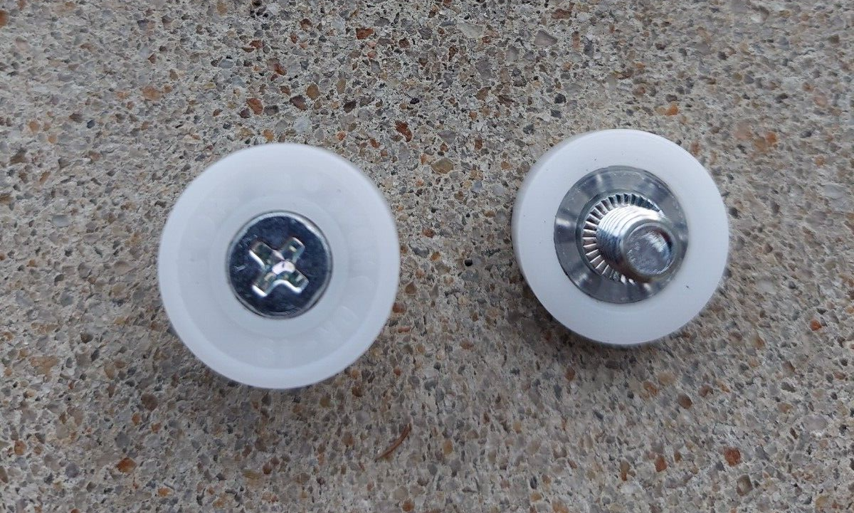 19mm 3/4" Nylon POM Cash Drawer Tray Roller Wheel Fits HS DR-19 & RM DR-190D