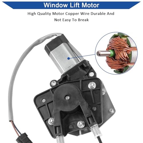 741-649 Power Window Regulator with Motor Compatible Front Left Driver Side