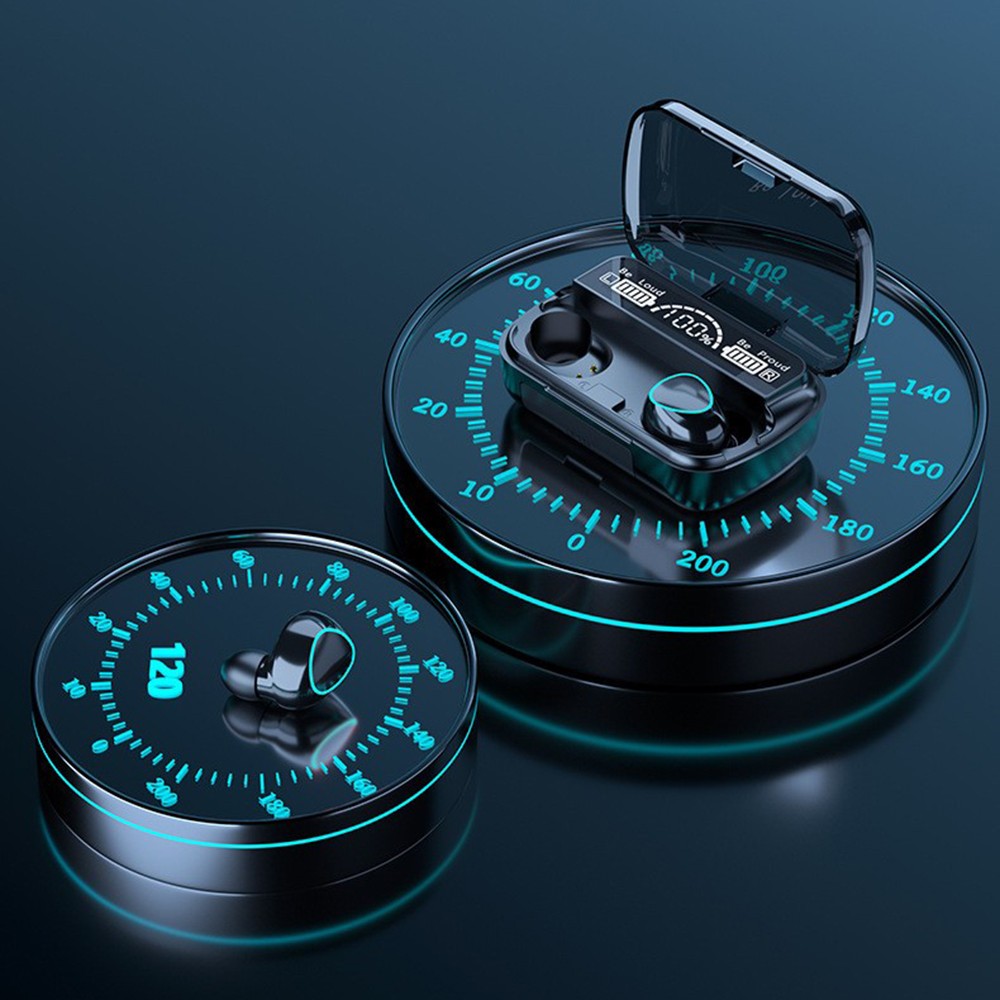 TWS Bluetooth Earbuds Waterproof Bluetooth 5.2 Headset Noise Cancelling Wireless