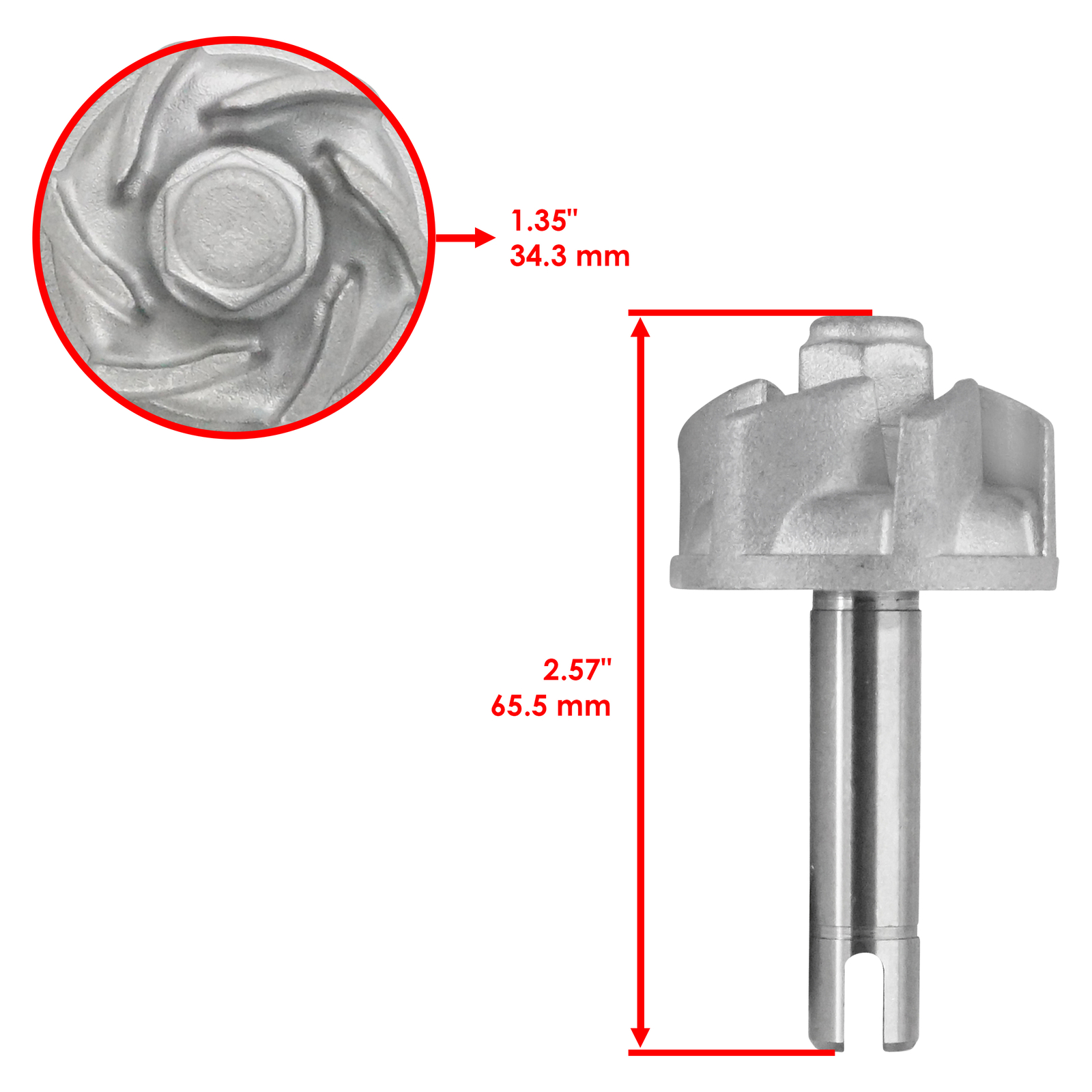 Caltric 11H-12438-10-00 Water Pump Kit For Yamaha Kodiak 400 YFM400 4x4 2000-06