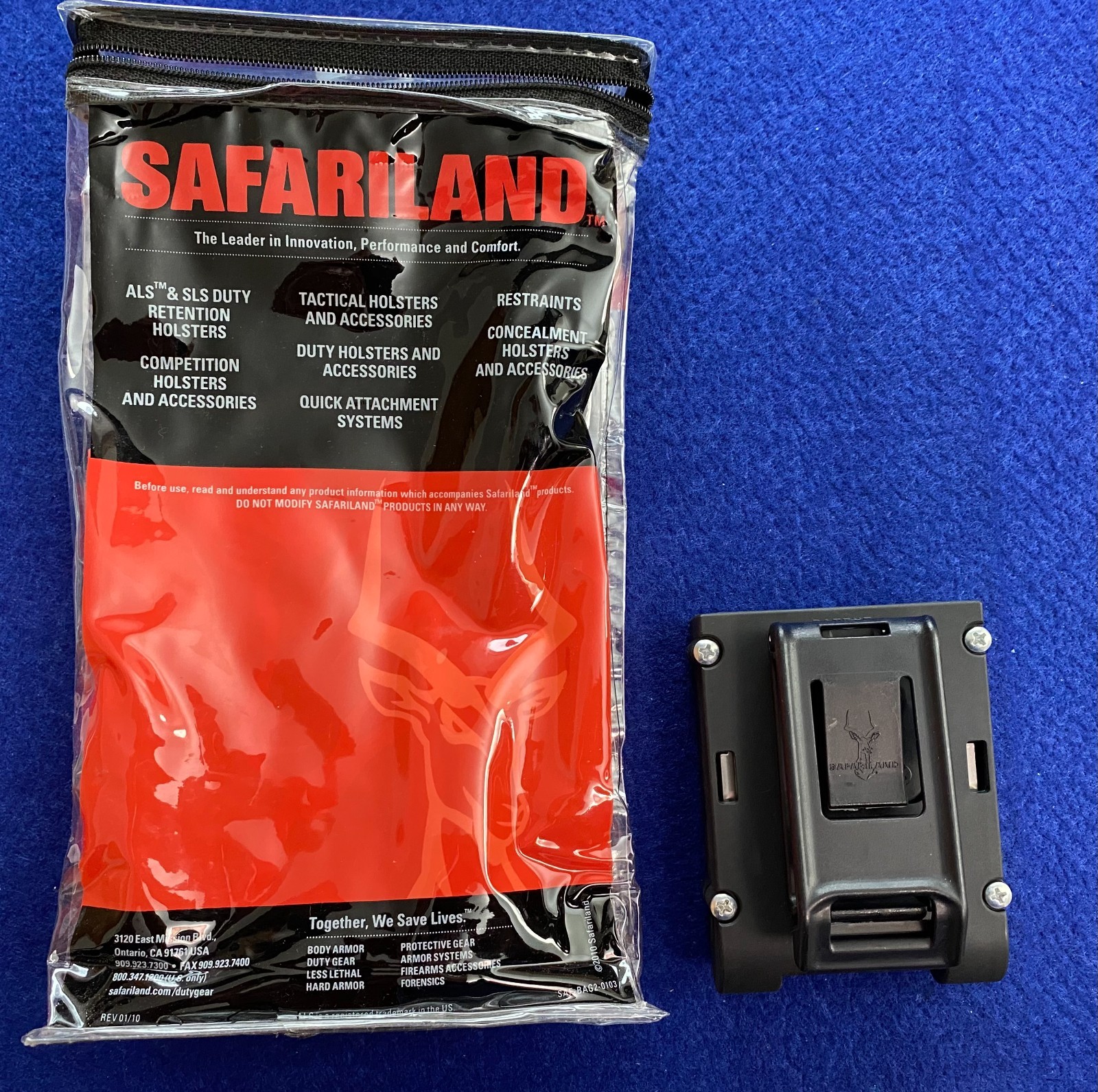 NOS Safariland 4 Round Shotgun Shell Carrier 085-12-2 Black
