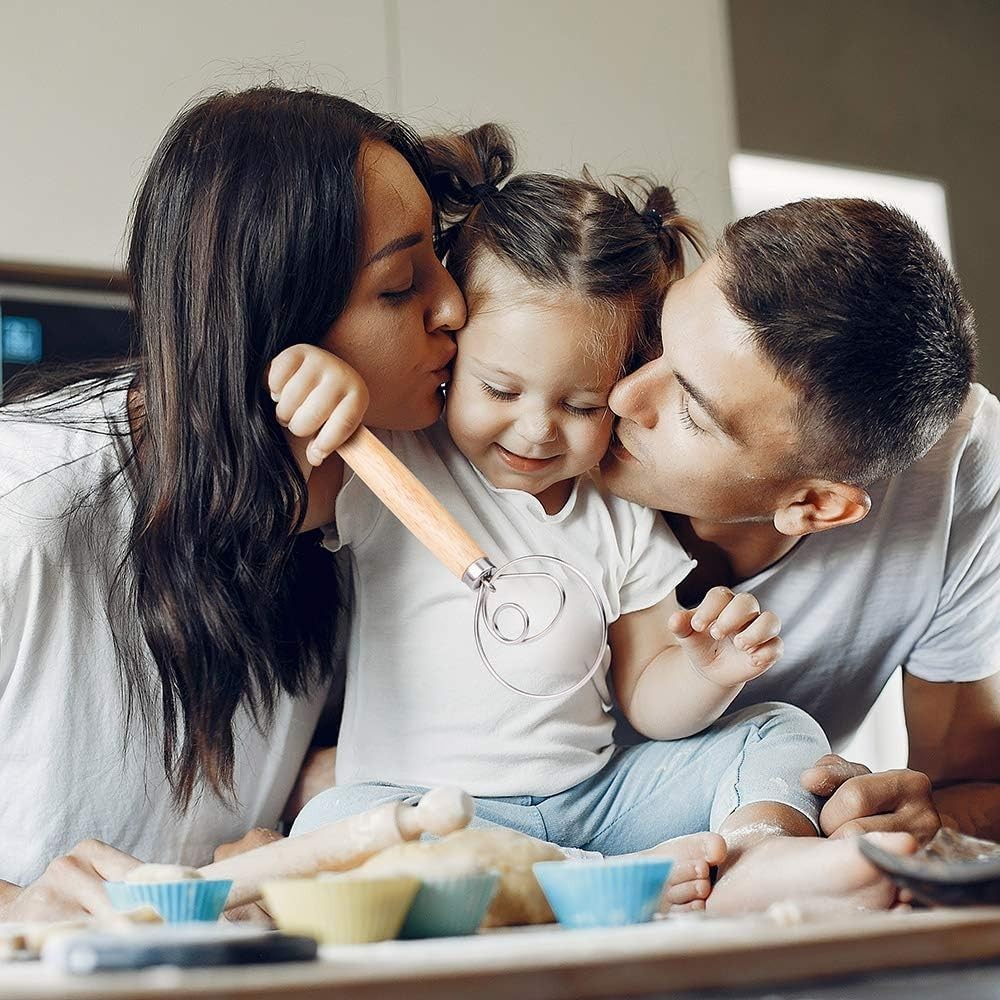 Danish Dough Whisk - Bread Making Tools - Danish Dough Hook - Bread Dough Mixer