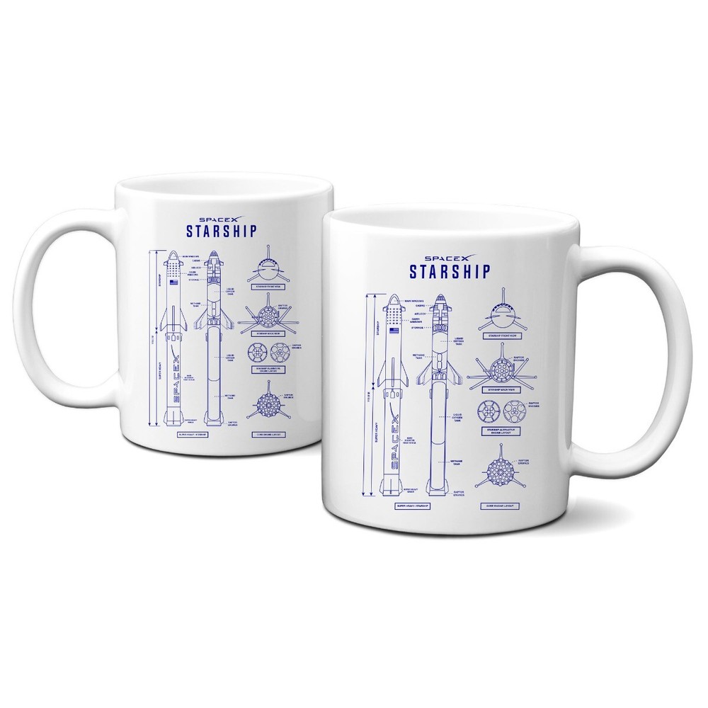 Starship Blueprint 11oz Mug