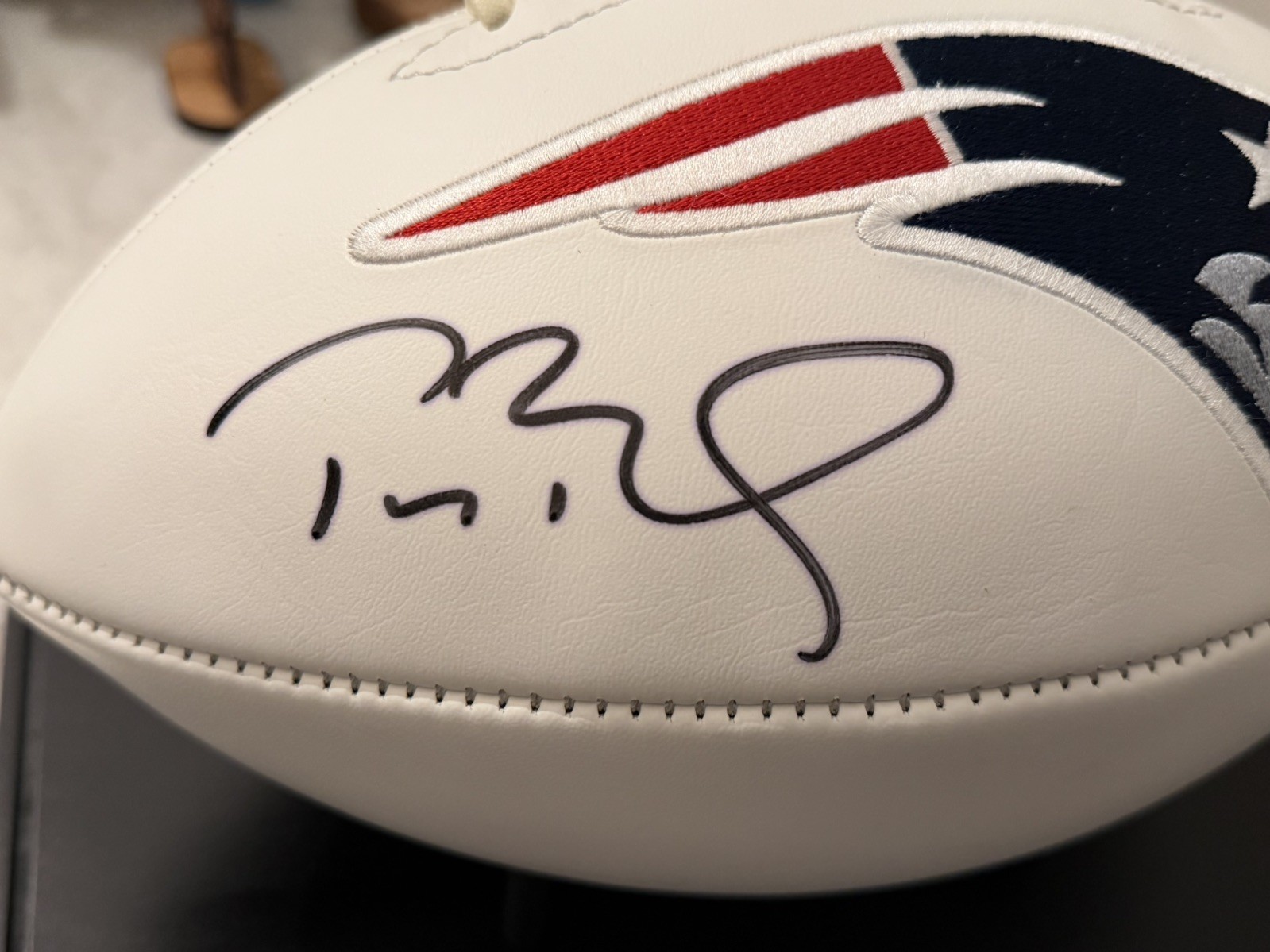 Autographed Tom Brady Signed Football w/COA New England Patriots
