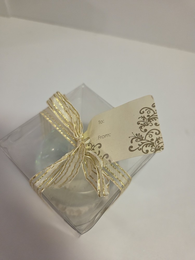 Vintage Cherub snow globe in gift box