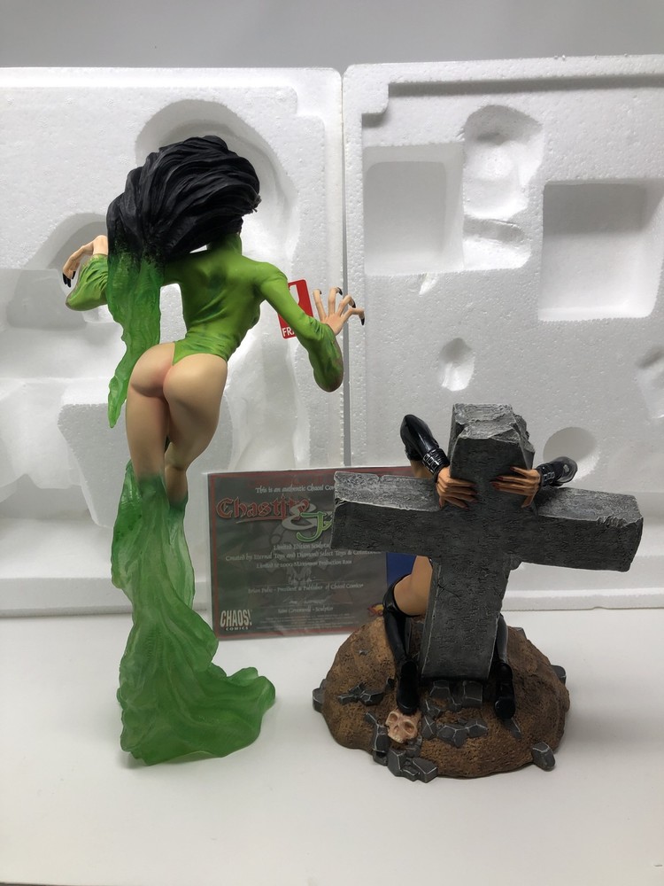 Chastity and Jade statue