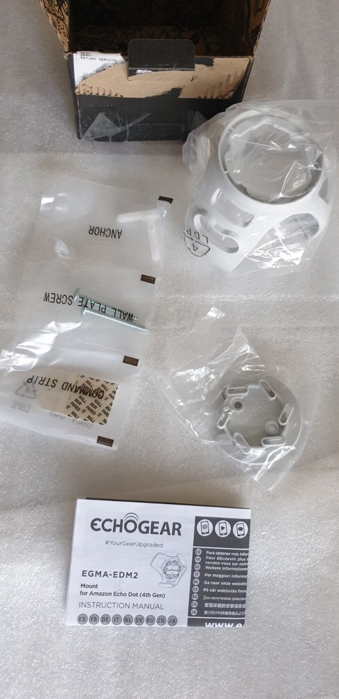 Mount For Amazon Echo Dot (4th Gen) EGMA-EDM2 White