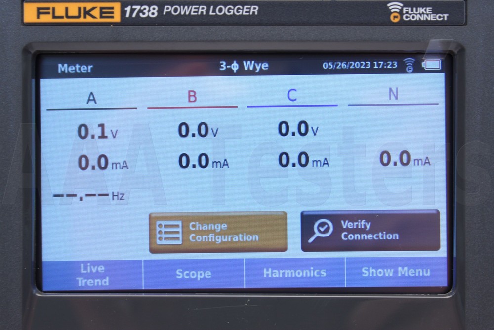 Fluke 1738 Three Phase Power Quality Logger Analyzer 10.24 kHz