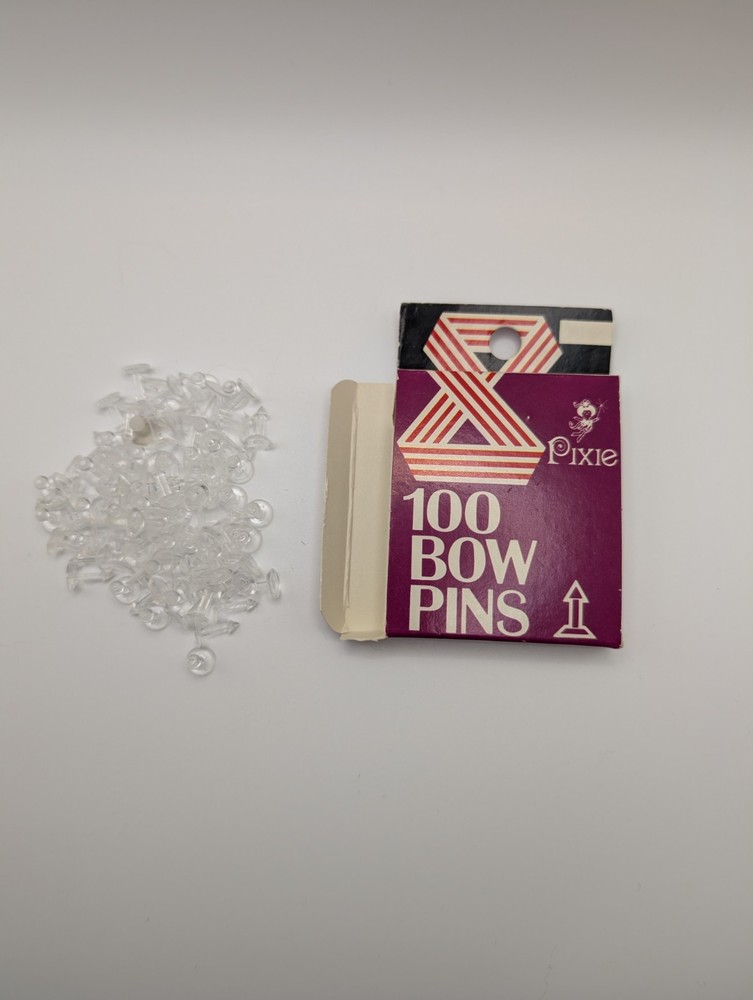 Pixie Bow Maker Bow Pins #799-100 Clear Crafting Supplies for DIY