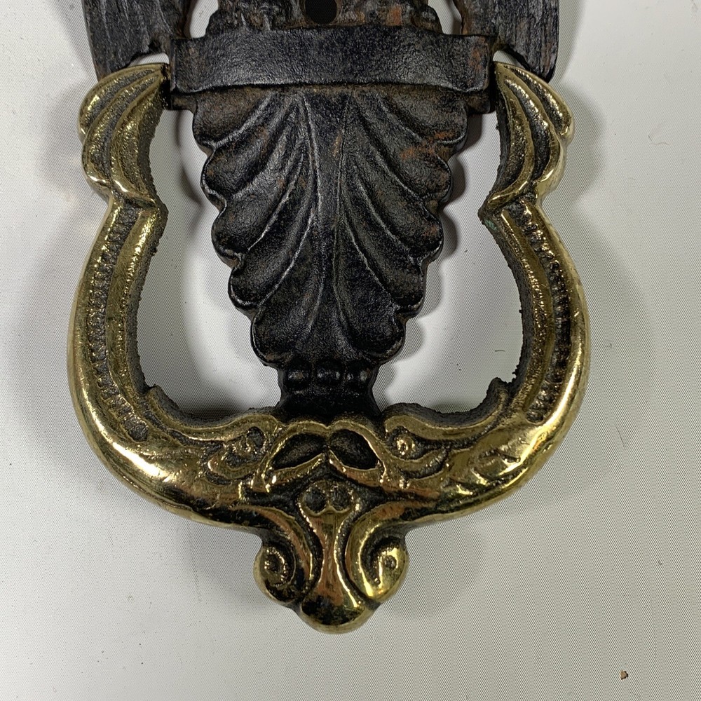 Vintage Brass Eagle Cast Iron Door Knocker
