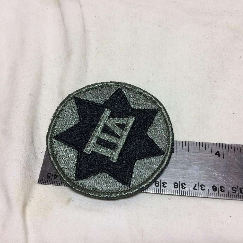 Military Patch Badge Army VII Corps ACU Hook Loop Back Variant 7th 7