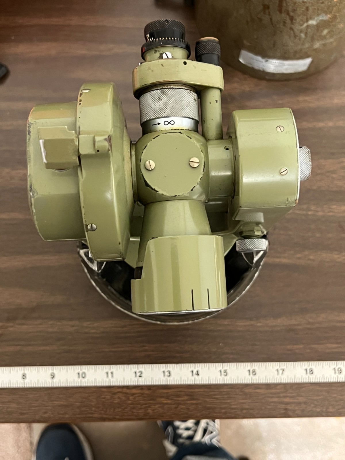 Wild Heerbrugg Theodolite T16 Survey Instrument w/ Case and Backpack - Good Cond