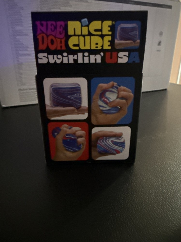 NEEDOH Nice Cube Swirlin' USA Super Solid Squish NEW