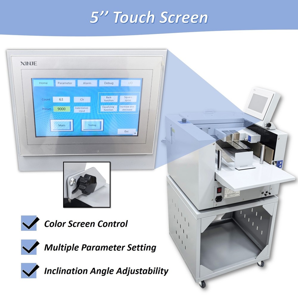 110V Digital 13"Full Automatic Creasing Perforating Machine 2600 Sheets/H Speed