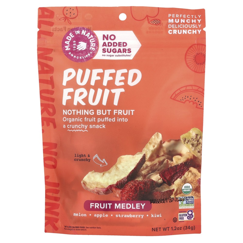 Puffed Fruit, Fruit Medley , 1.2 oz (34 g)
