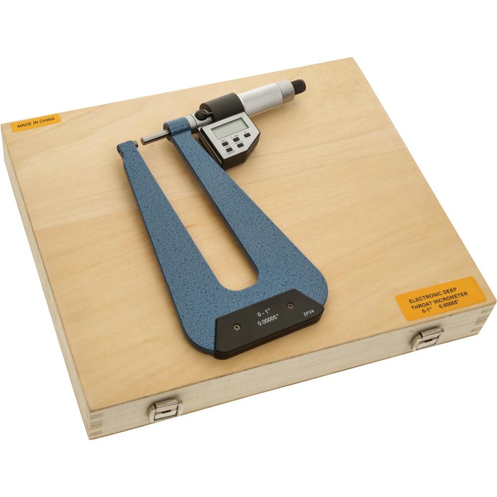 G9779 Digital Deep Throat Micrometer 0-1"