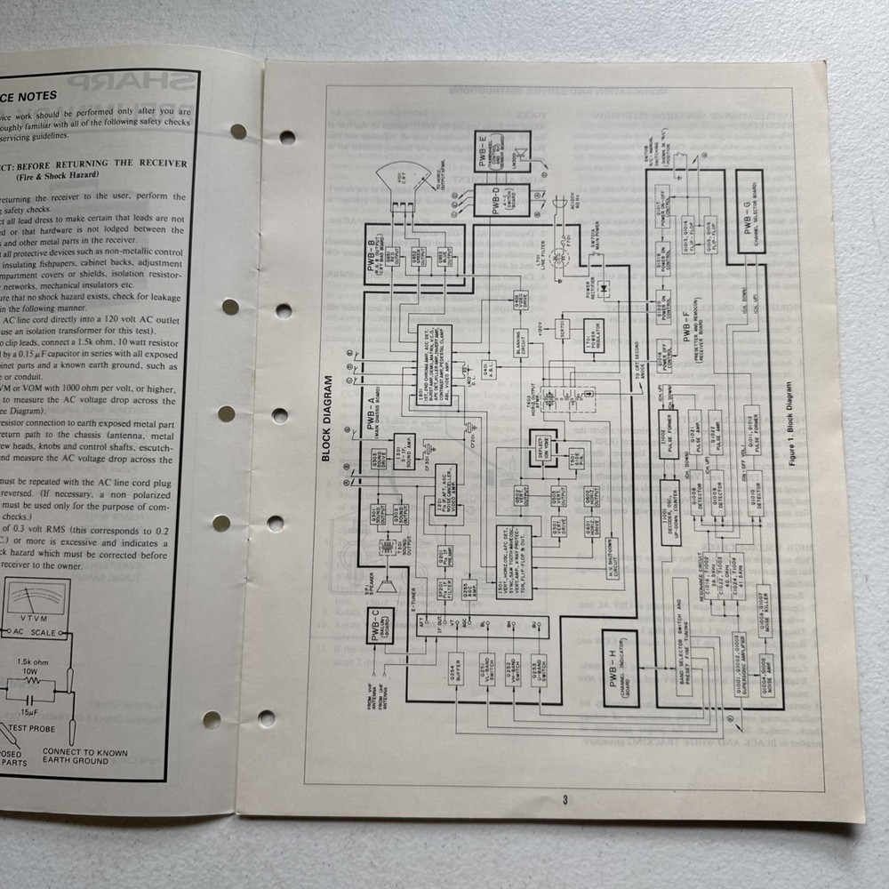 Sharp Electronics Color Television Model C1385 Preliminary Service Information