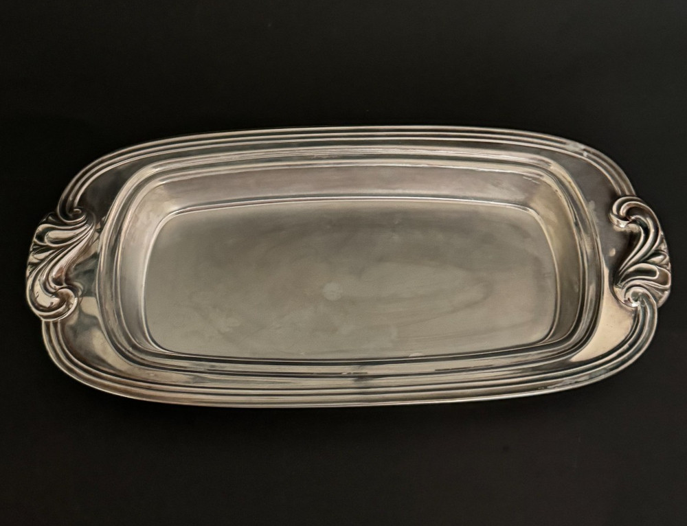 Oneida Covered Butter Server Silverplate with Glass Insert 3 Piece Vintage