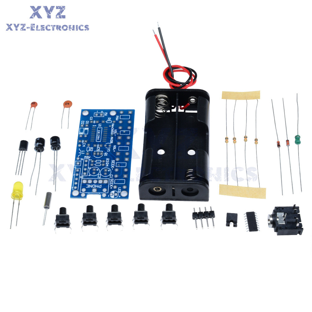 76MHz-108MHz Wireless Stereo FM Radio Receiver Module Electronic Learning Kits