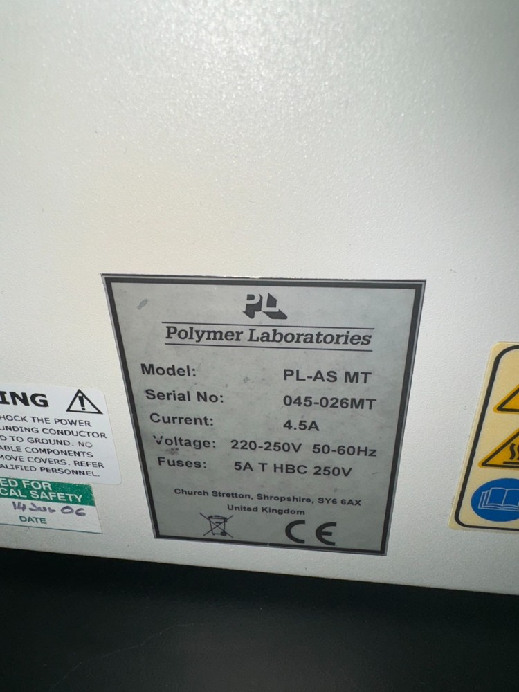 Polymer Laboratories PL-AS MT Autosampler # 17319