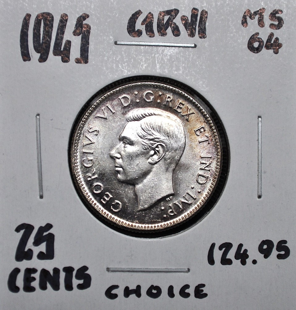 1945 Canada 25 Cents