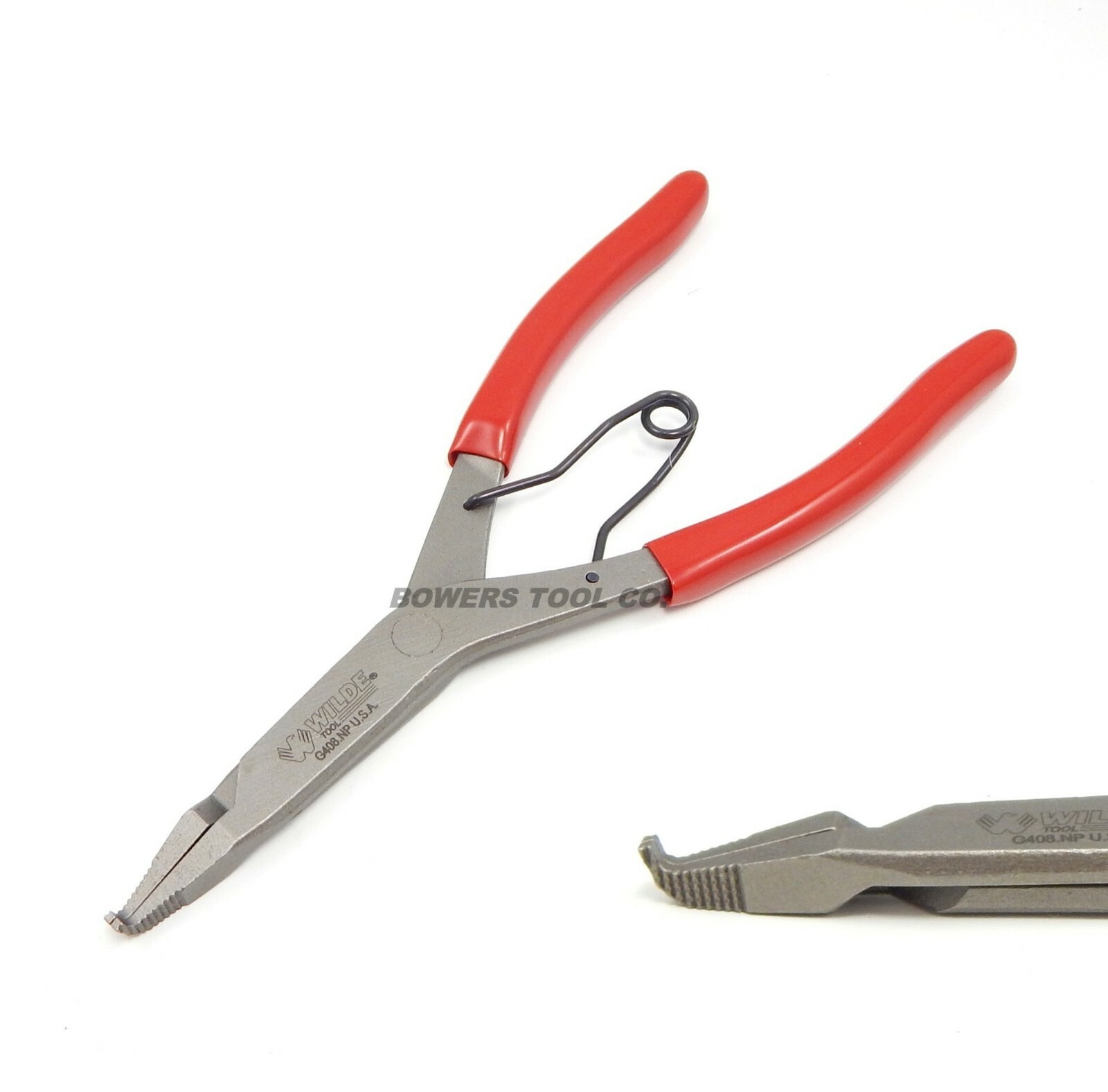 Wilde Lock Ring Pliers Set 3pc Straight Right Angle Thin Bent Curved 9" USA Made