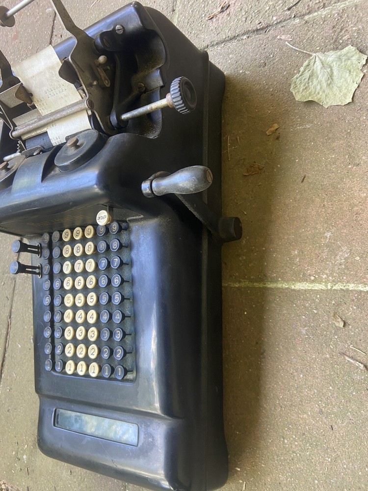 1Burroughs Portable Adding Machine, Antique Vintage