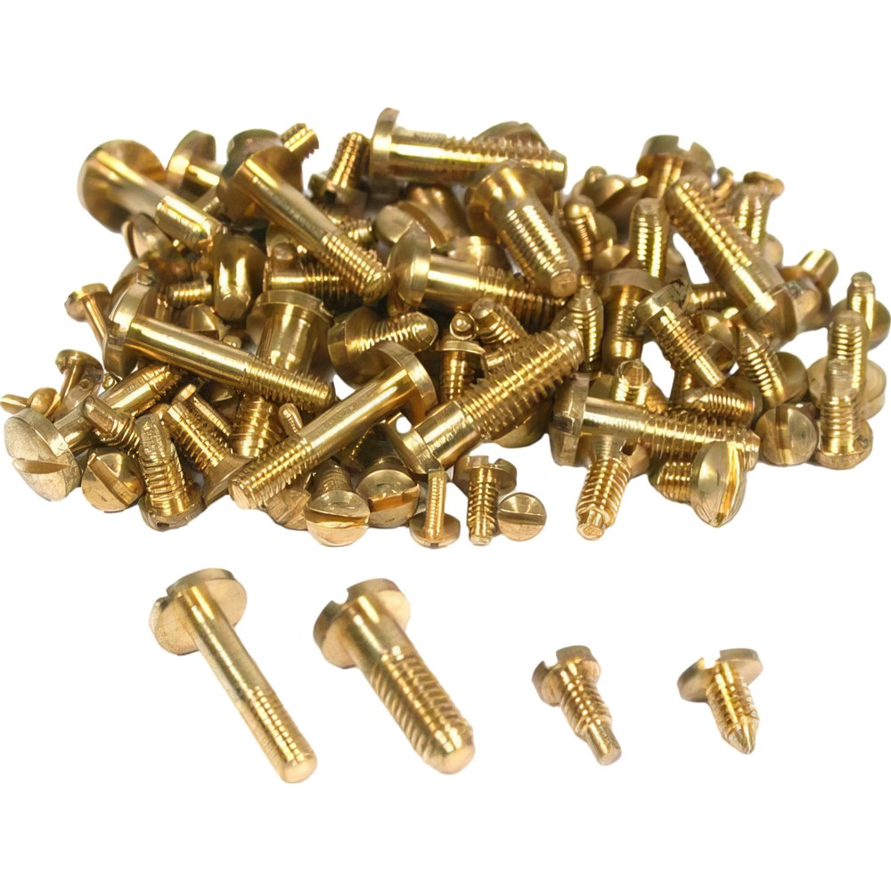 100 Assorted Screws for Clock Bell & Case Fittings