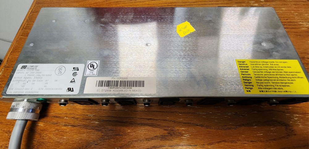 Computer Products CP278 PDD Rack Mount Power Distribution Strip.